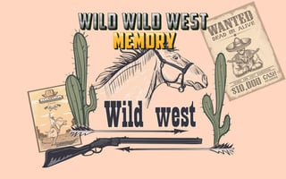 Wild Wild West Memory game cover