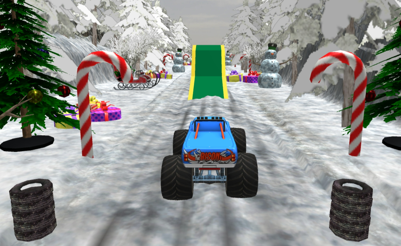 Monster Truck 3D Winter 🕹️ Jogue no Jogos123