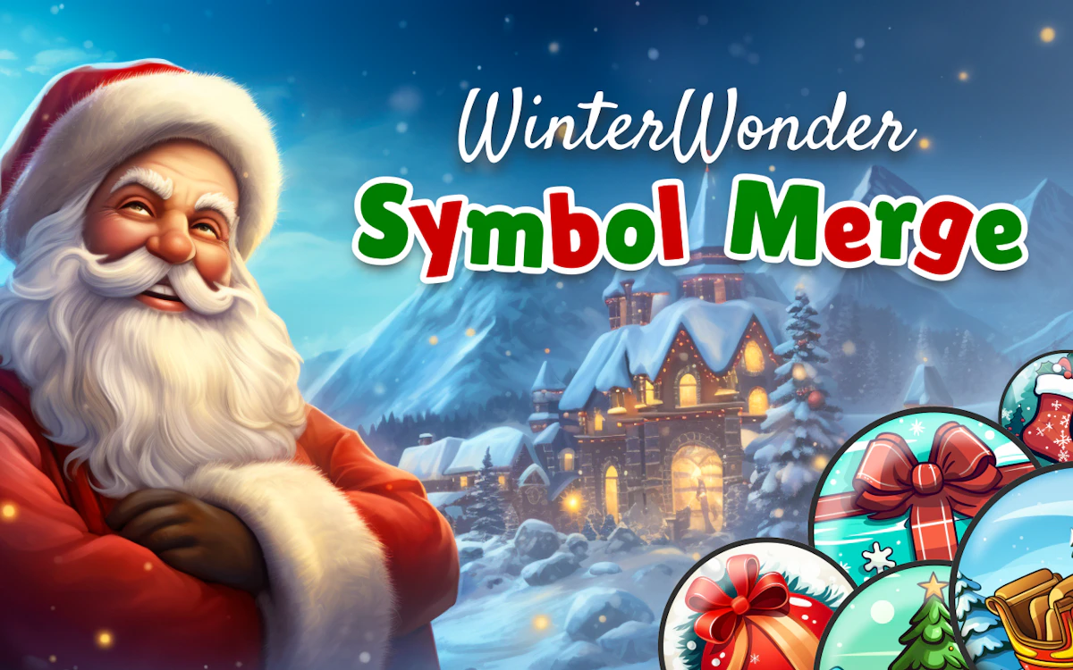 Play WinterWonder Symbol Merge — free online Christmas game