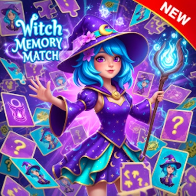 Witch Memory Match By Gamepix