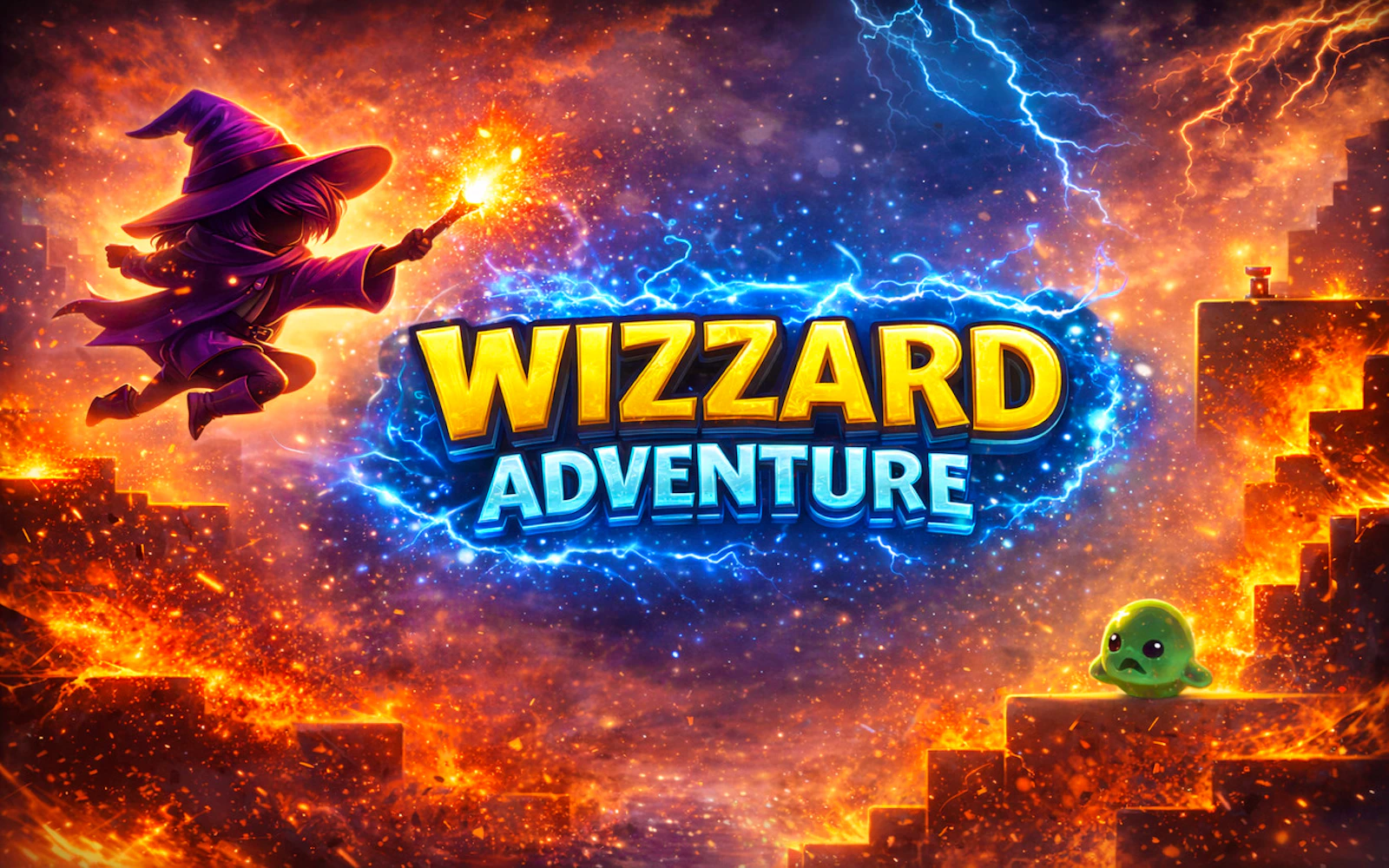 Wizzard Adventure — free online arcade game on Glaze Games