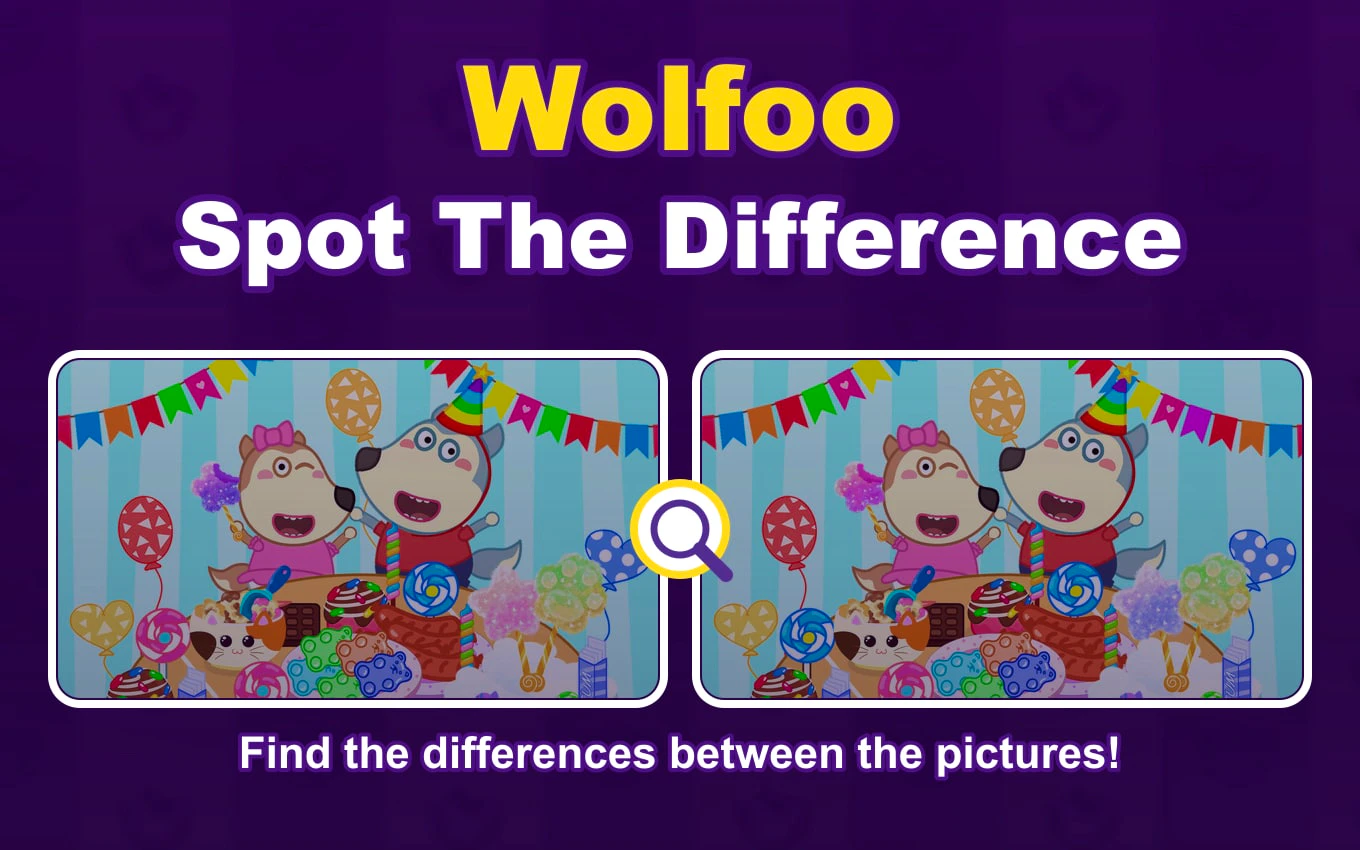 Wolfoo Spot the Difference