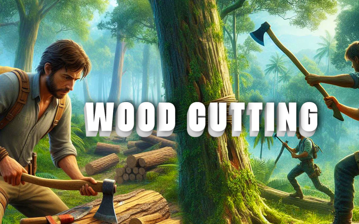 Play Wood Cutting — free online Simulation game