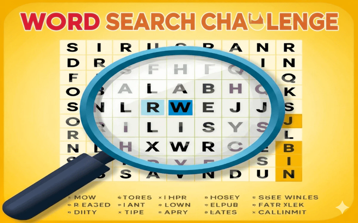 Play Word Search Challenge — free online Word game