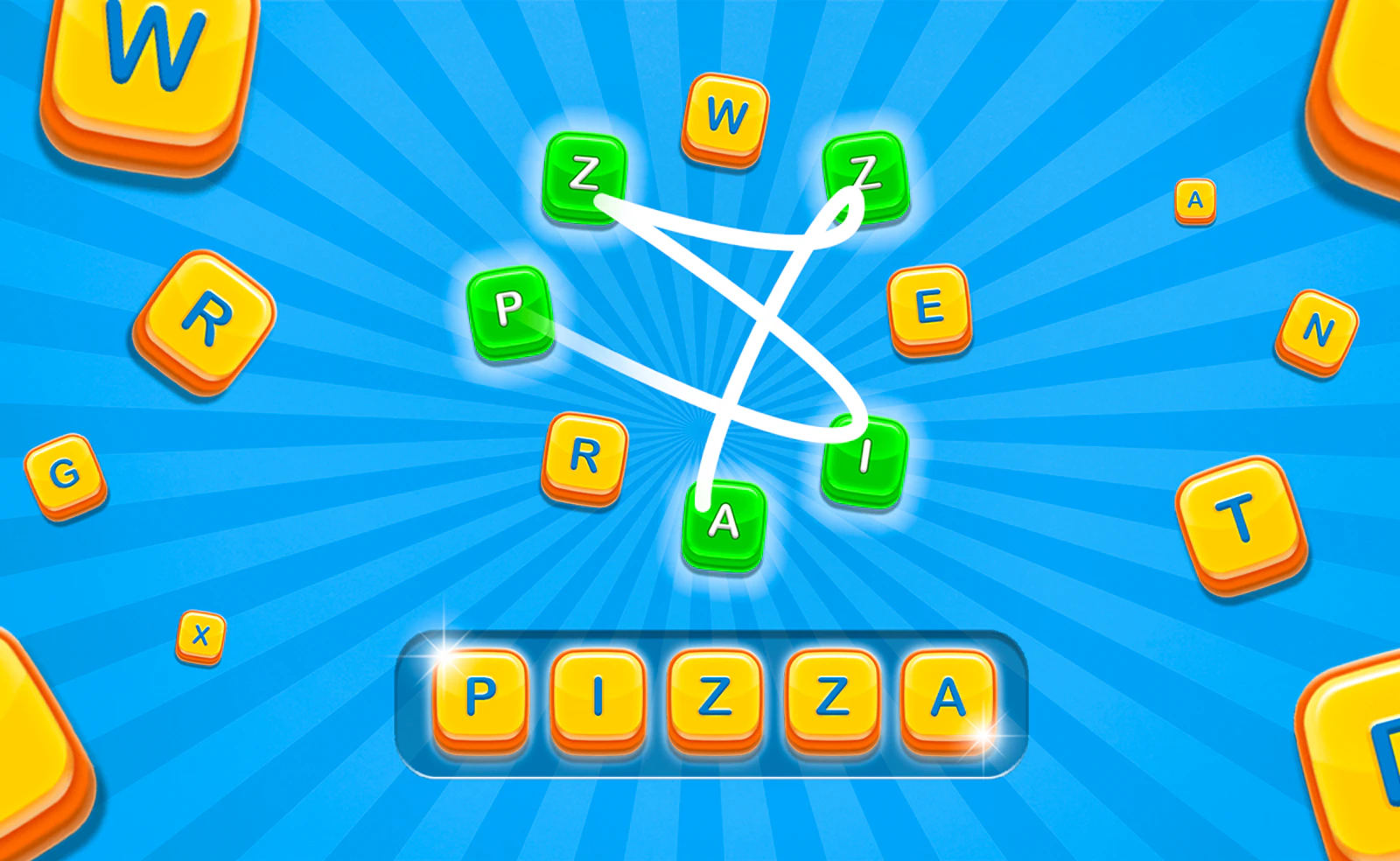 Words in Ladder — free online board game on Glaze Games