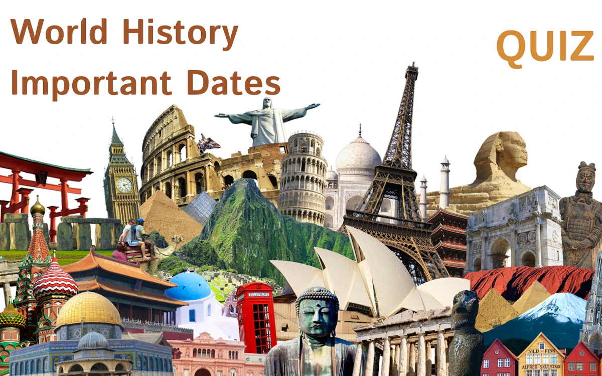 Play World History Important Dates — free online Brain game