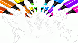 World Map Coloring For Kids