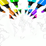 World Map Coloring For Kids