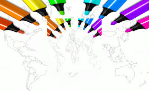 World Map Coloring For Kids