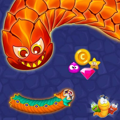 Worm Hunt - Snake game iO zone By Gamepix