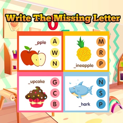 Write The Missing Letter By Gamepix
