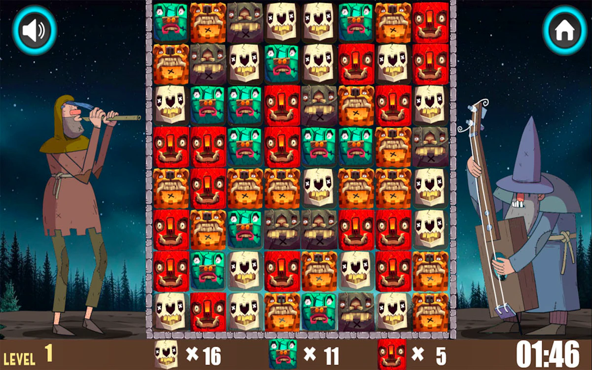 Play Xiblba Match — free online Match 3 game