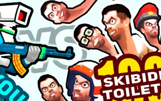 You Vs 100 Skibidi Toilets game cover