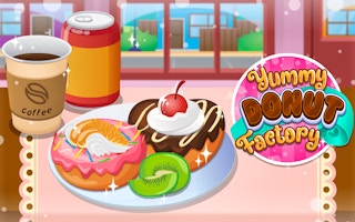 Yummy Donut Factory game cover