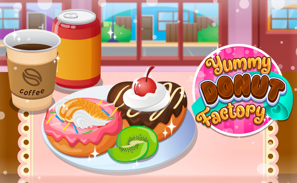 Play Yummy Donut Factory — free online Kids game