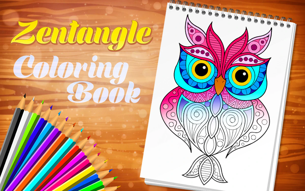 Play Zentangle Coloring Book — free online Kids game