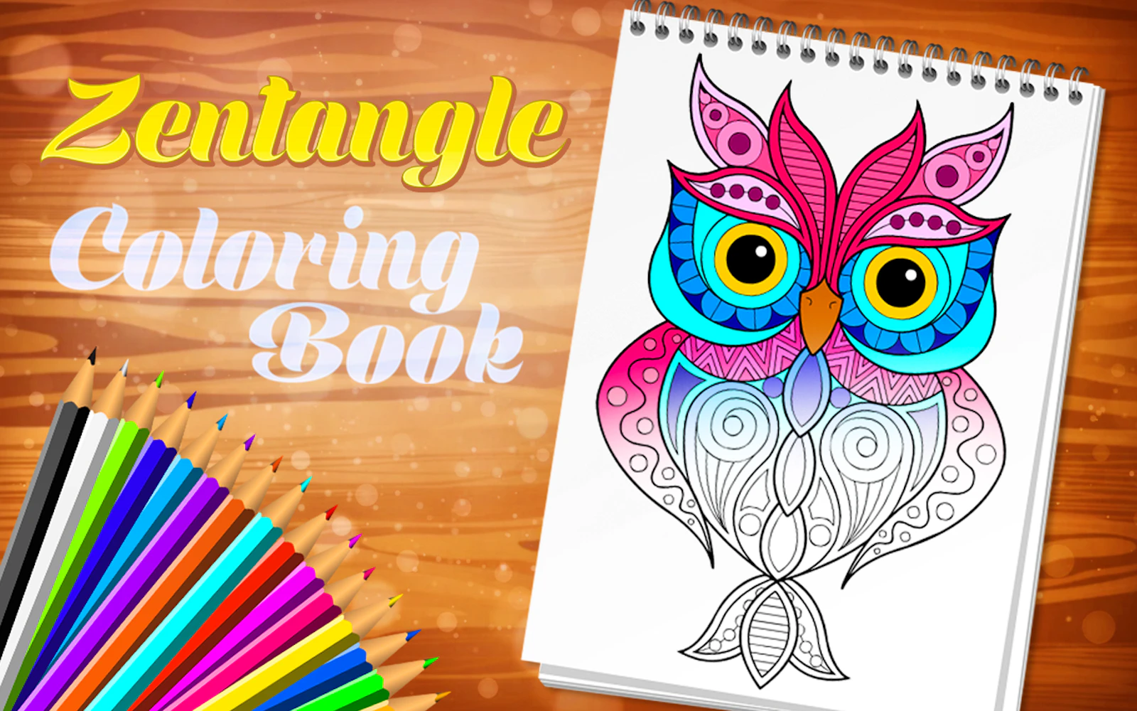Zentangle Coloring Book — free online casual game on Glaze Games