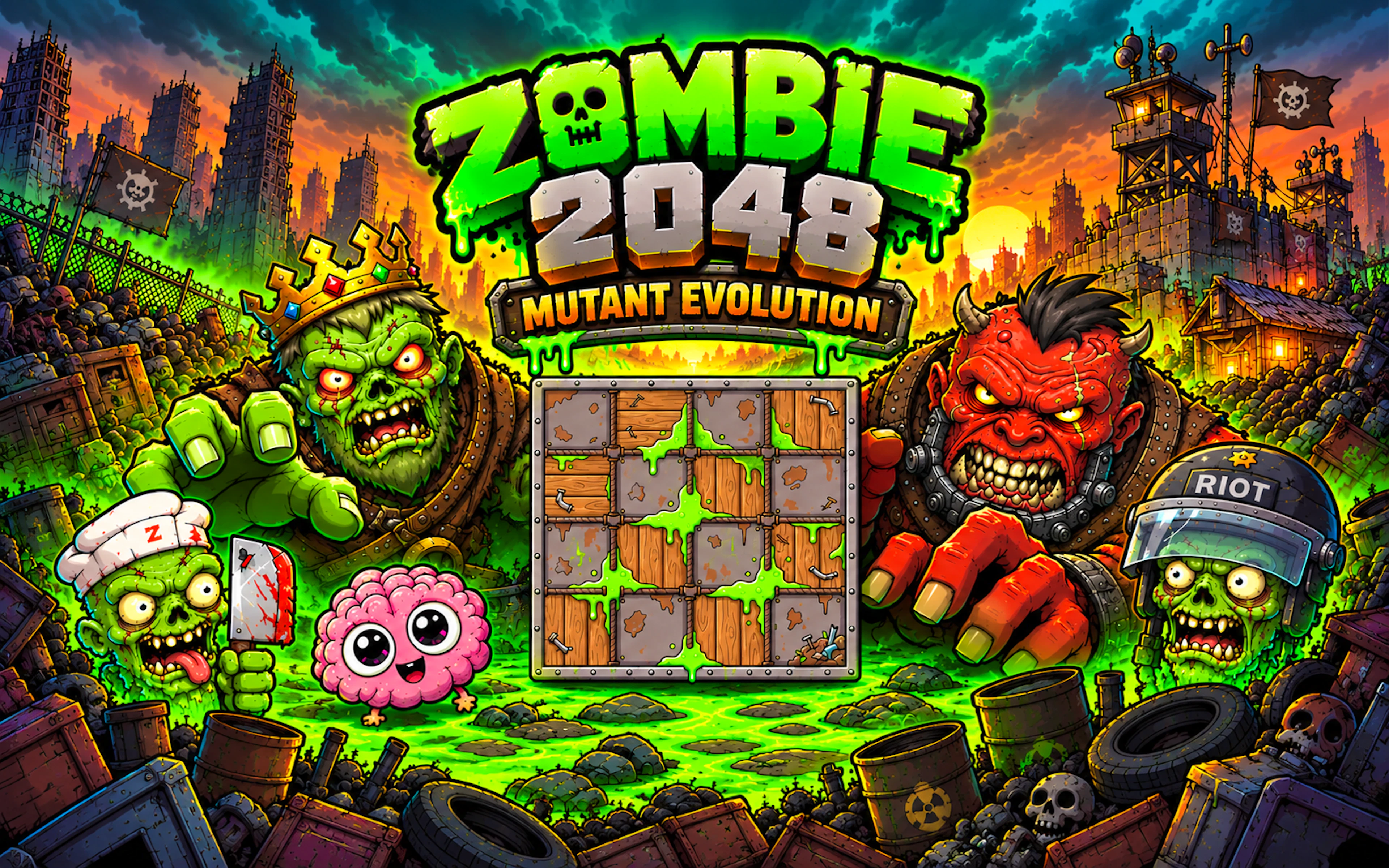 Zombie 2048: Mutant Evolution