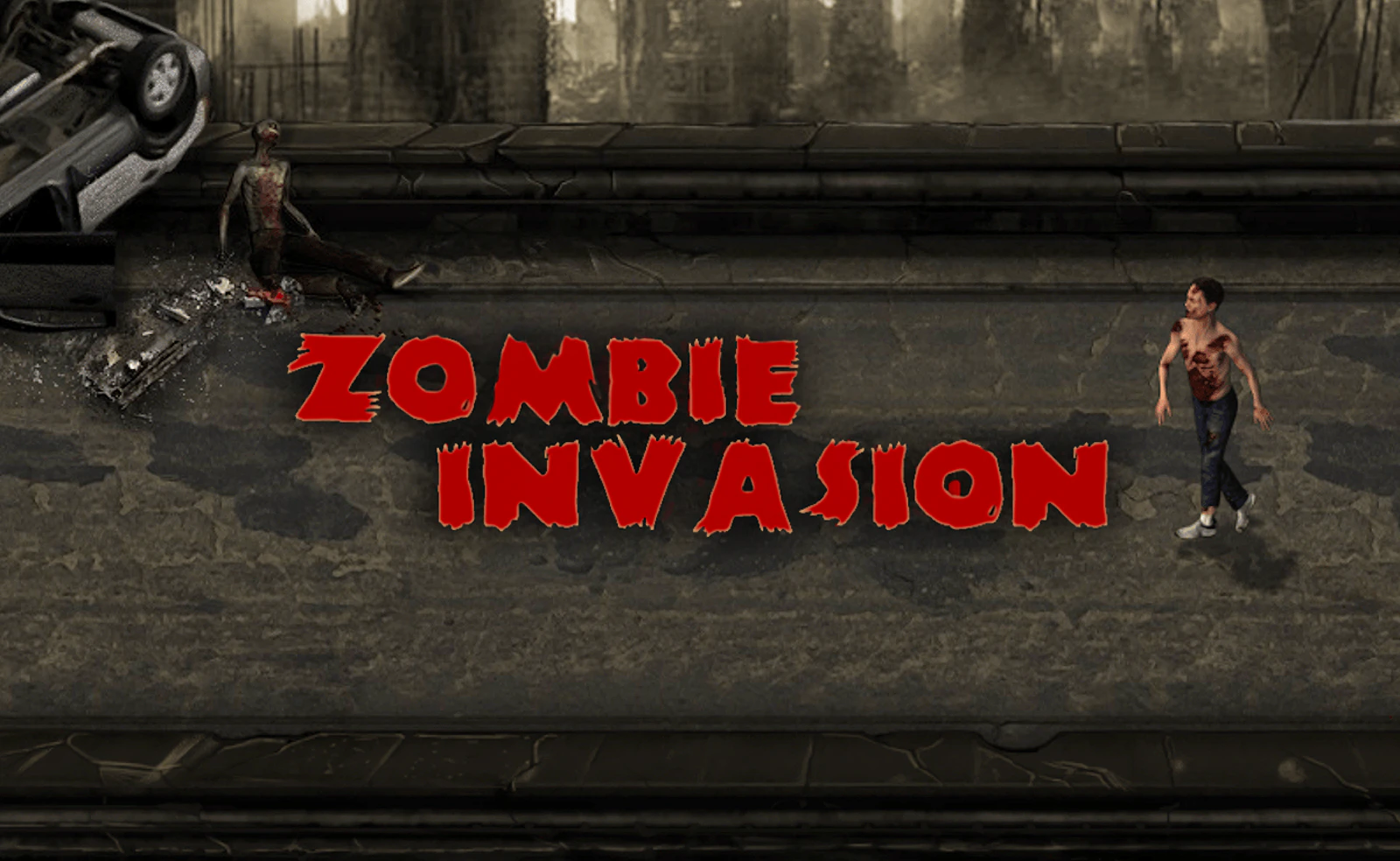 Zombie Invasion — free online action game on Glaze Games