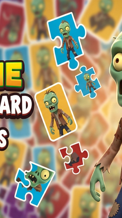 Zombie Memory Card for Kids