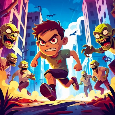 Zombie Running By Gamepix