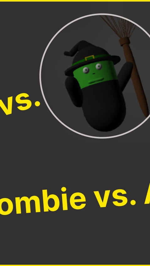 Zombie vs. AI Witch