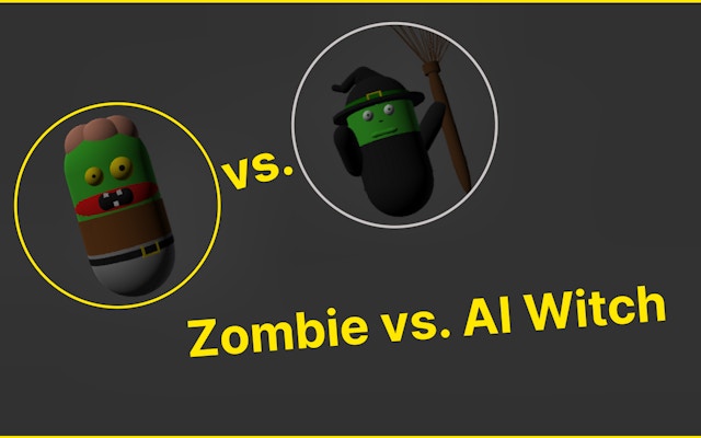 Zombie Vs Ai Witch