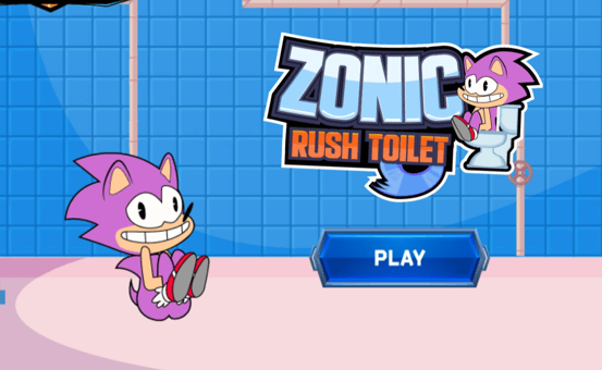 Zonic Rush Toilet - Click Jogos